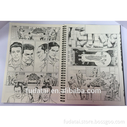 FDT custom cartoon & comic genre double wire-o hot sale PVC cover book